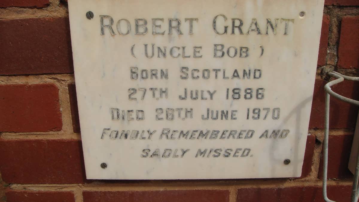 GRANT Robert 1886-1970
