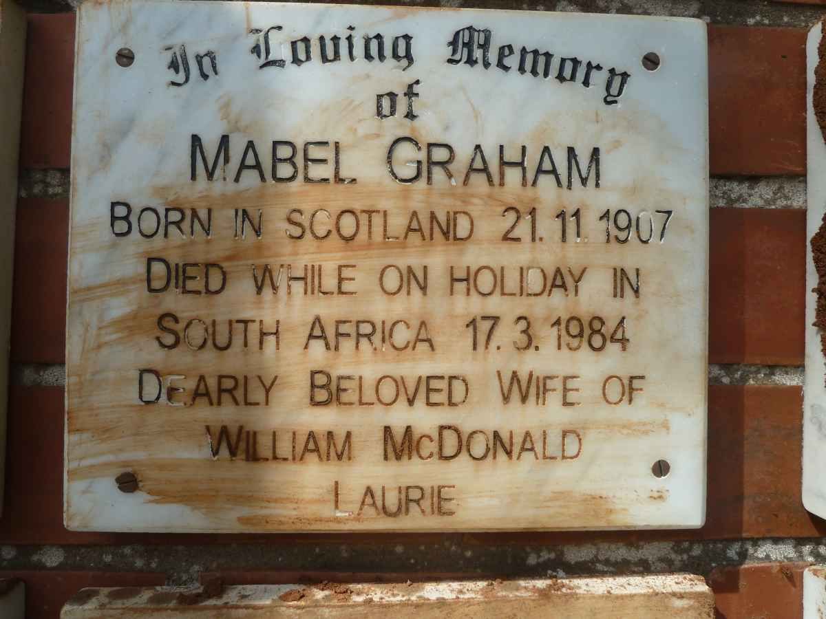 GRAHAM Mabel 1907-1984
