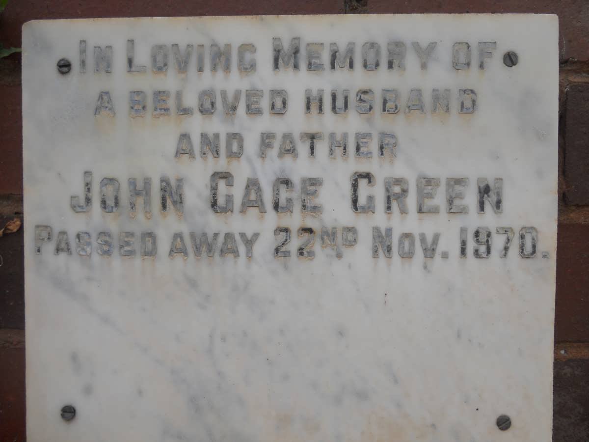 GREEN John Gage -1970