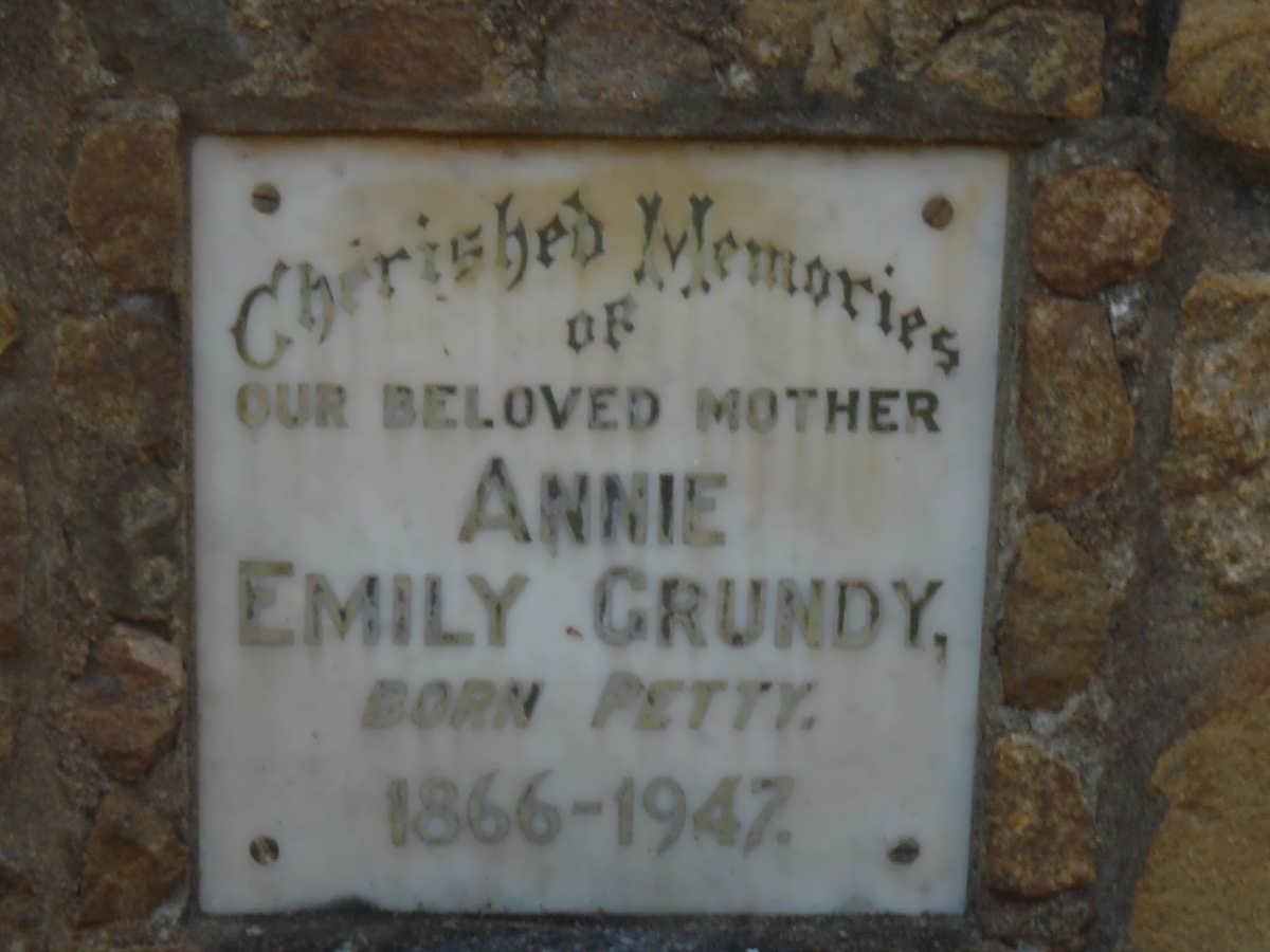 GRUNDY Annie Emily nee PETTY 1866-1947