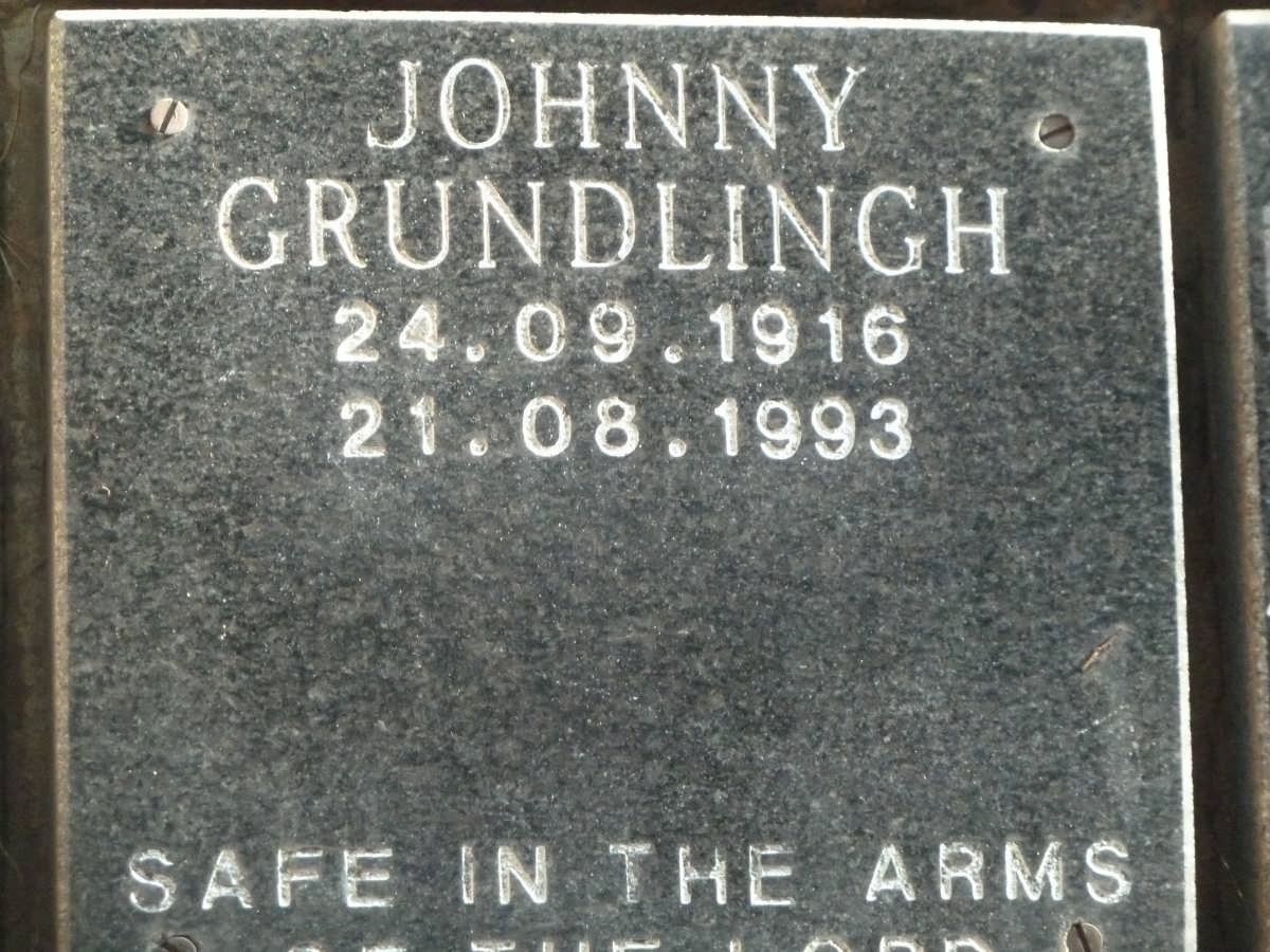 GRUNDLINGH Johnny 1916-1993