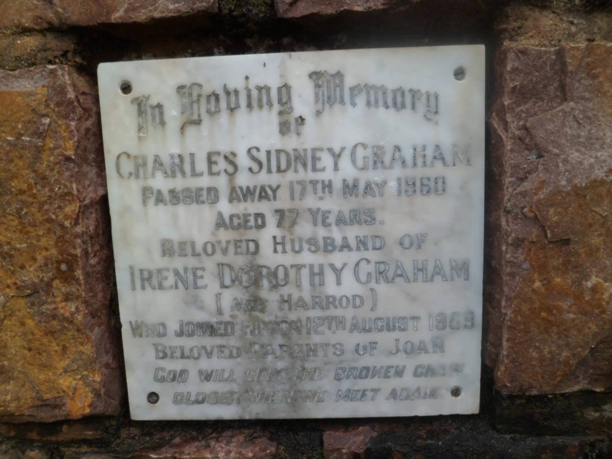 GRAHAM Charles Sidney -1960 &amp; Irene Dorothy HARROD -1969