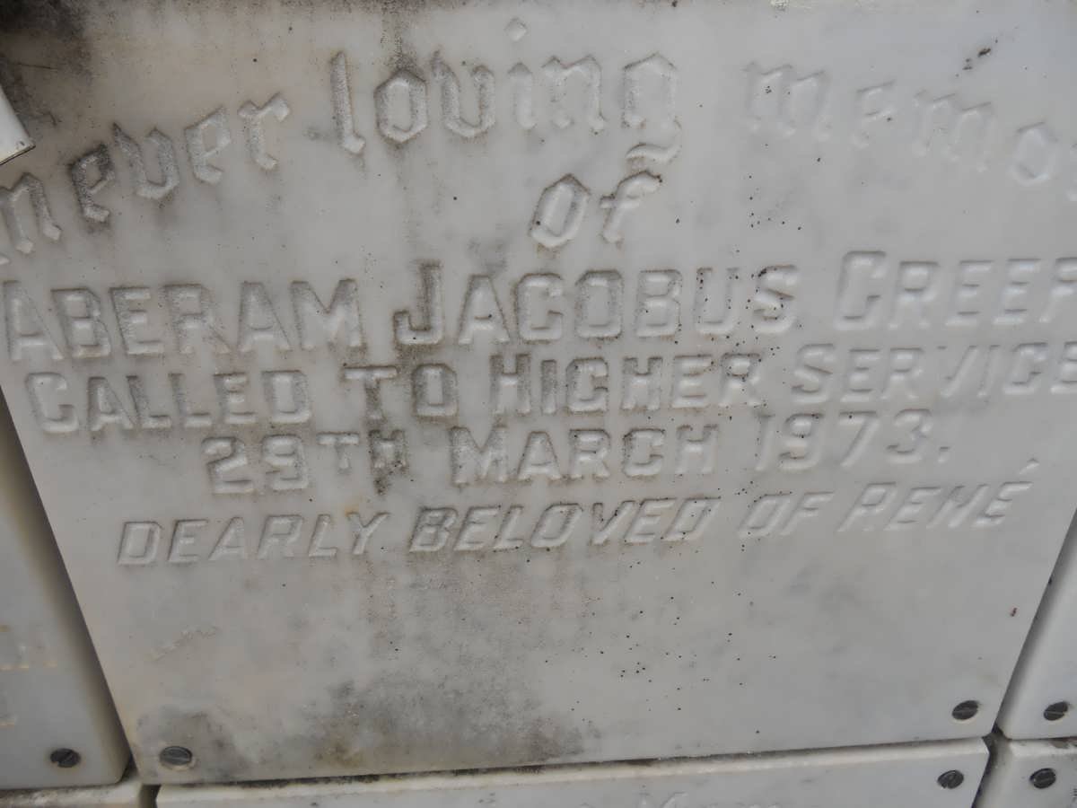 GREEFF Aberam Jacobus -1973