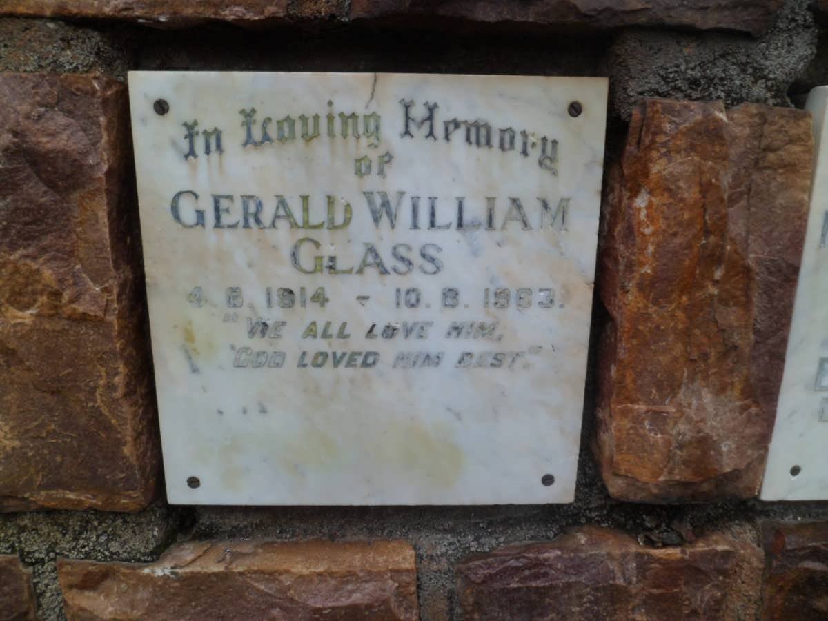 GLASS Gerald William 1914-1963