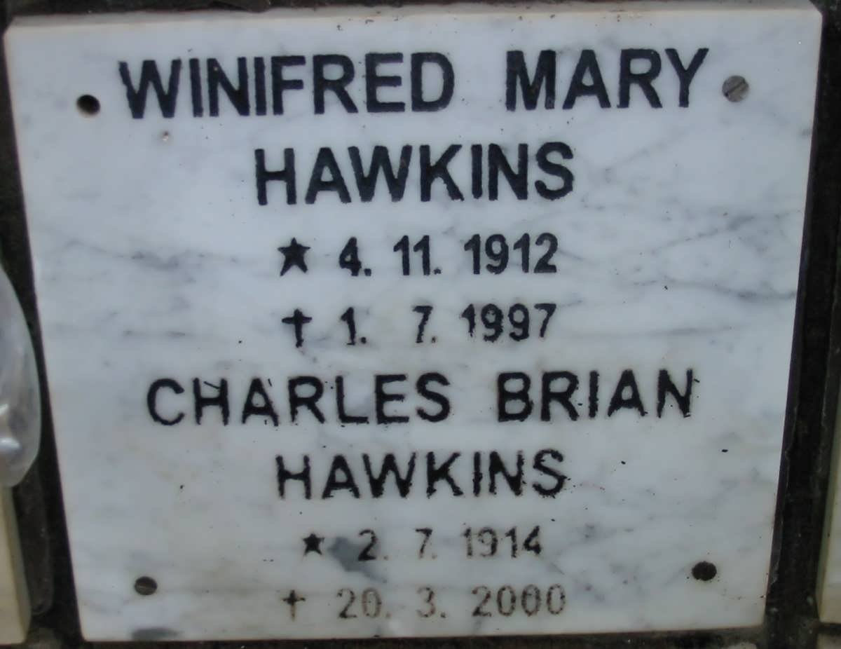 HAWKINS Charles Brian 1914-2000 &amp; Winifred Mary 1912-1997