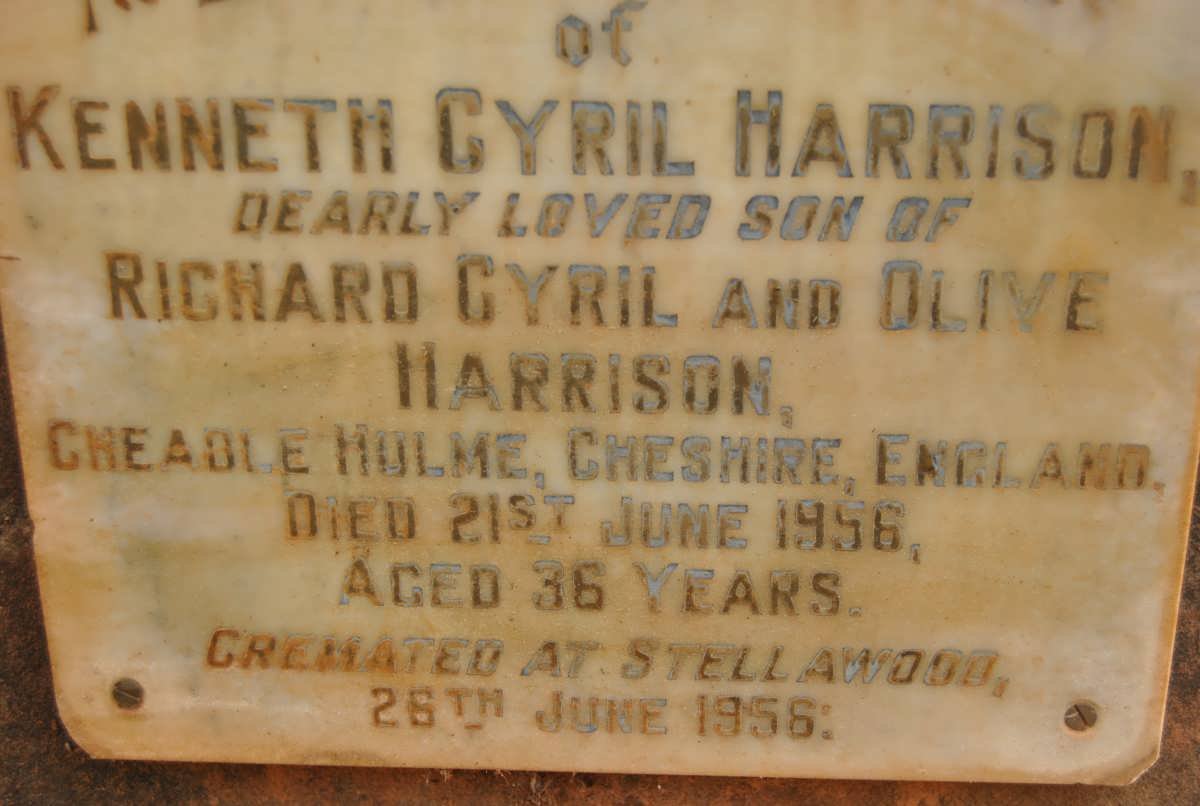 HARRISON Kenneth Cyril -1956