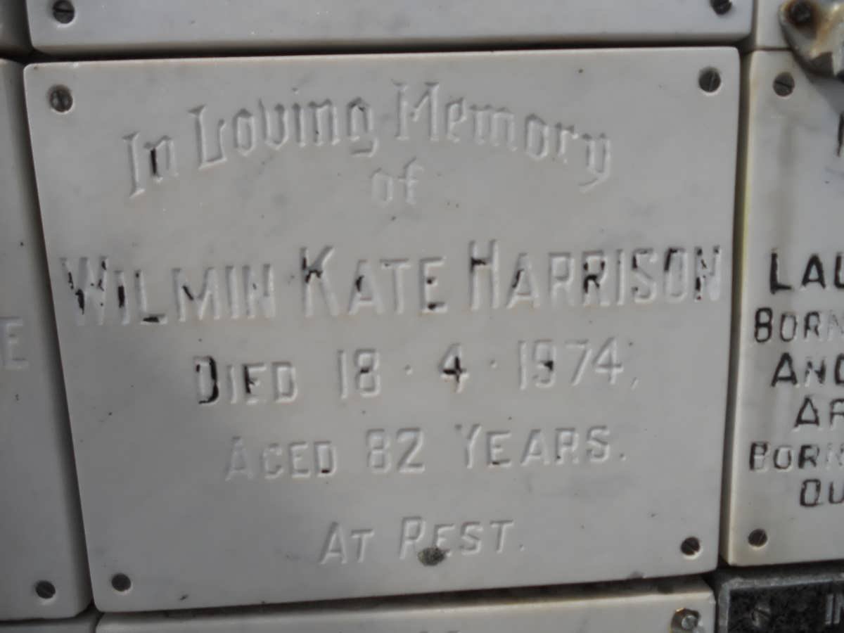 HARRISON Wilmin Kate -1974
