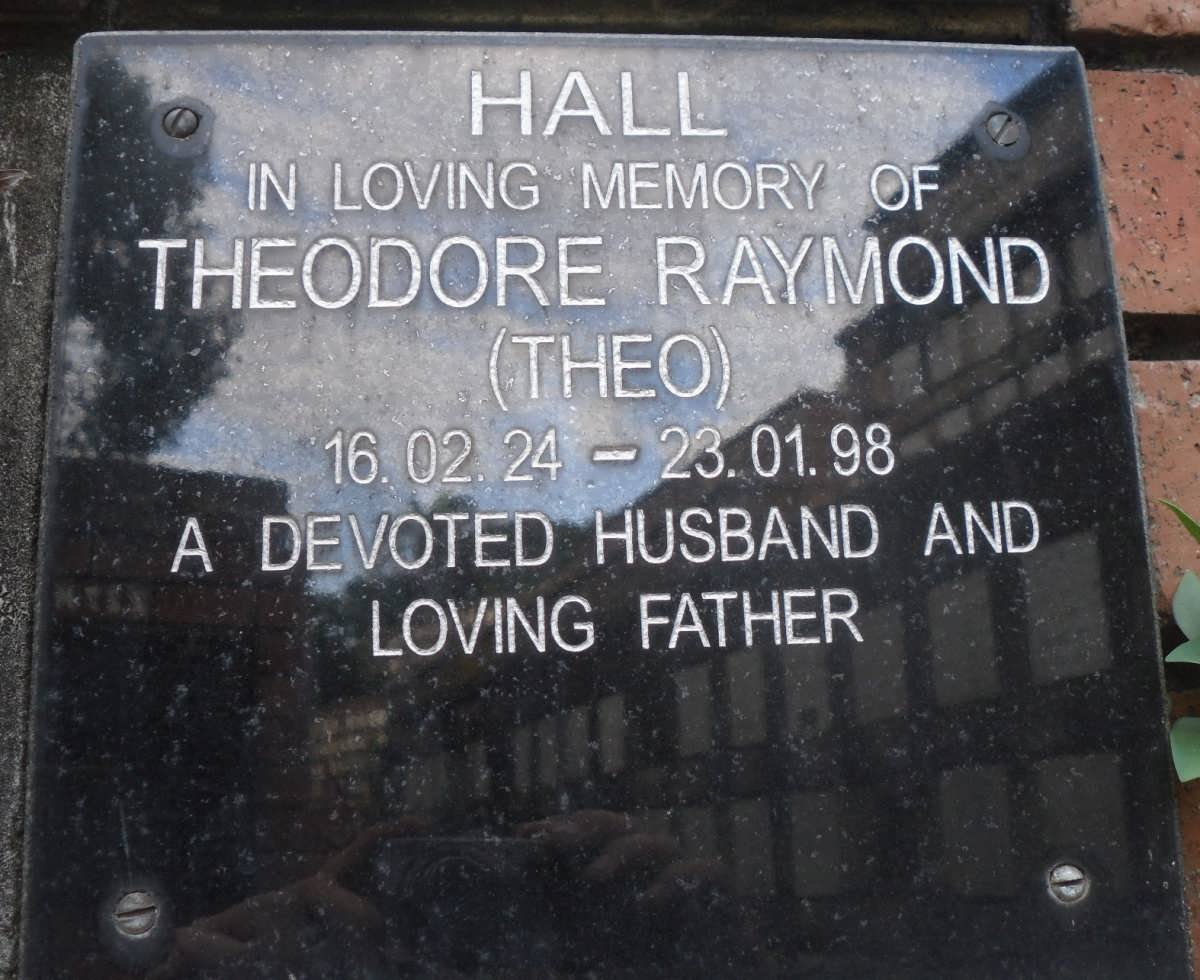 HALL Theodore Raymond 1924-1998