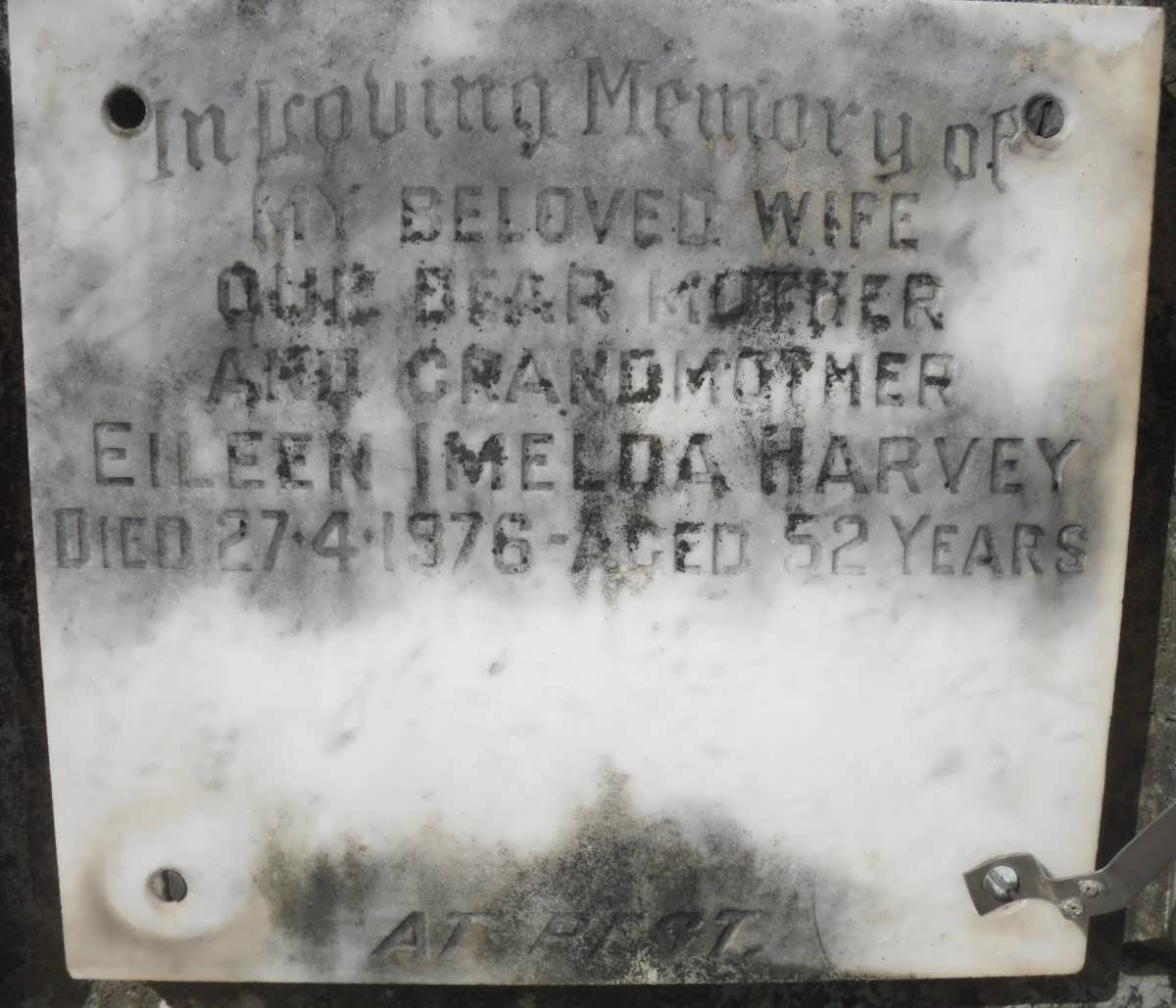 HARVEY Eileen Imelda -1976