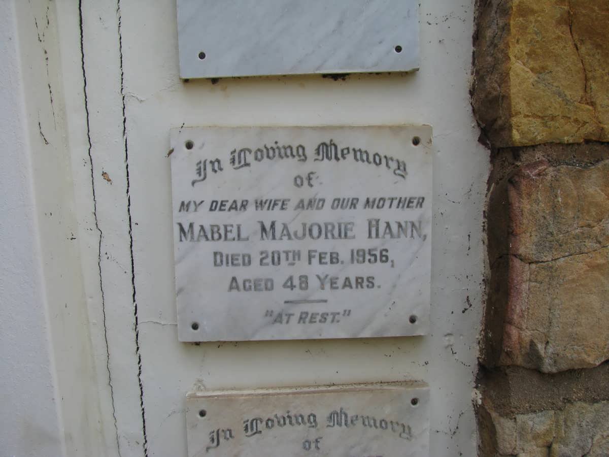 HANN Mabel Majorie -1956