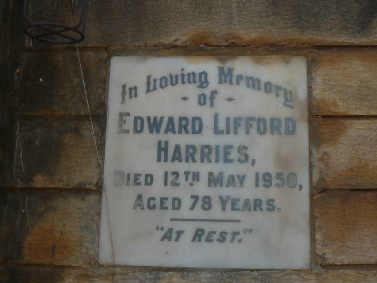 HARRIES Edward Lifford -1950