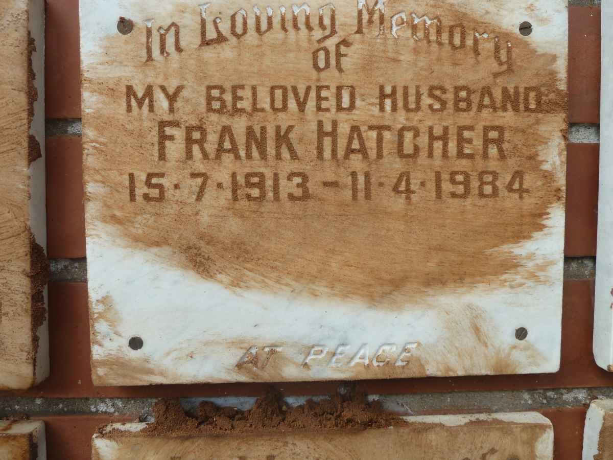 HATCHER Frank 1913-1984