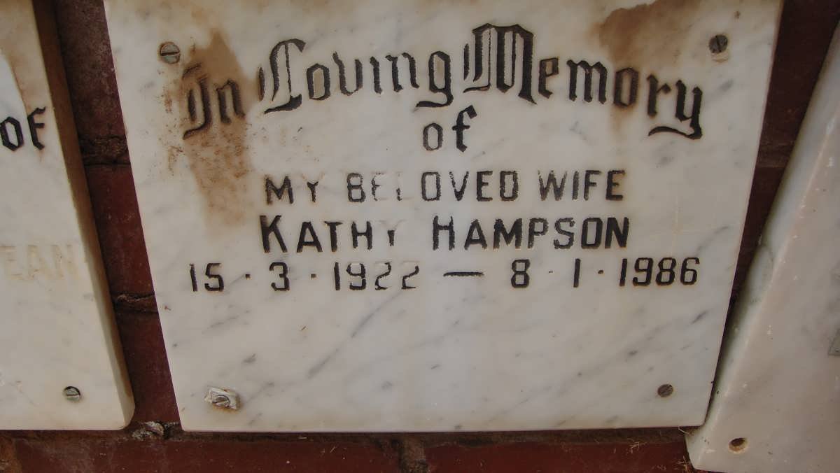 HAMPSON Kathy 1922-1986