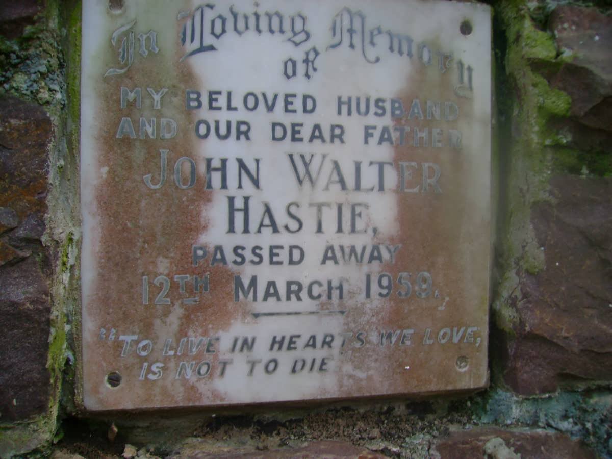 HASTIE John Walter -1959