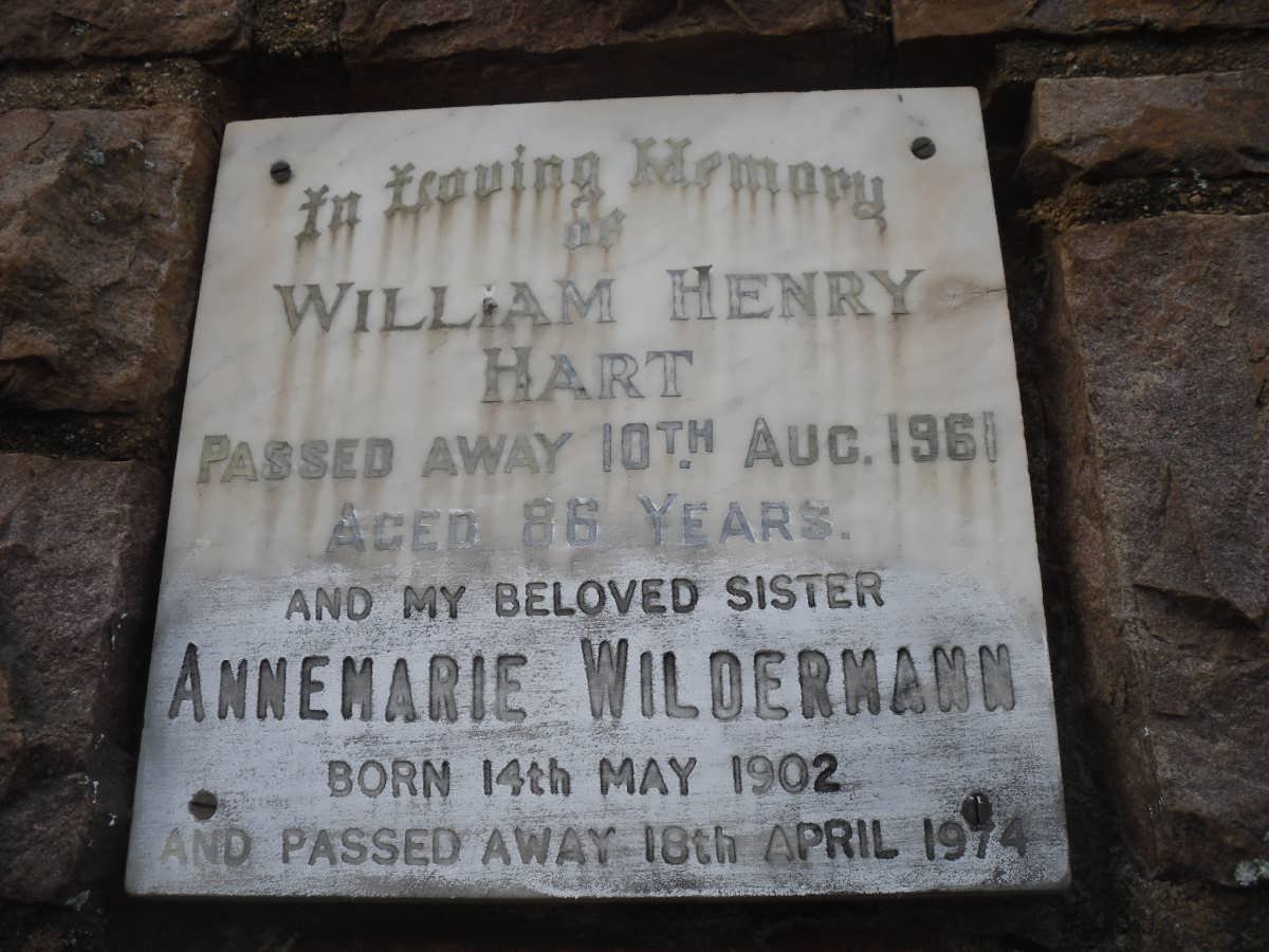 HART William Henry -1961 :: WILDERMANN Annemarie 1902-1974