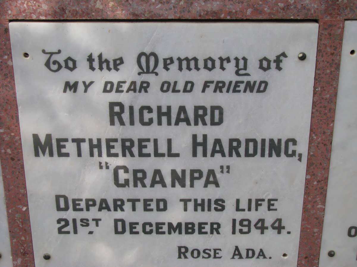 HARDING Richard Metherell -1944