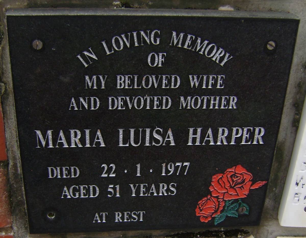 HARPER Maria Luisa -1977