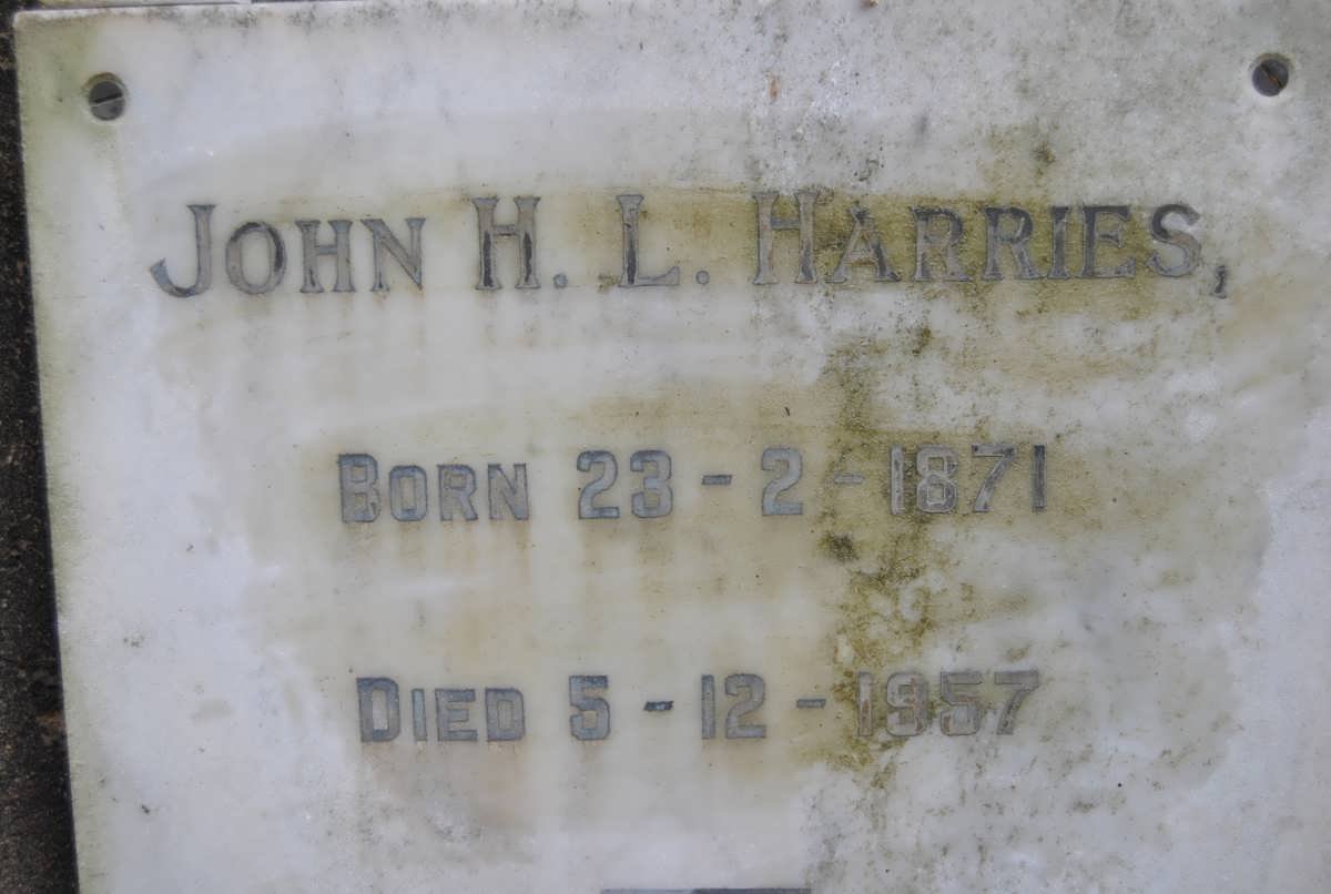 HARRIES John H.L. 1871-1957