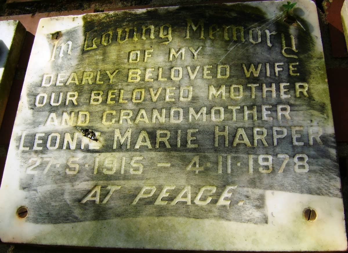 HARPER Leonie Marie 1915-1978