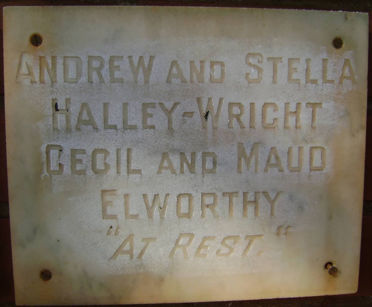 HALLEY-WRIGHT Andrew &amp; Stella :: ELWORTHY Cecil &amp; Maud