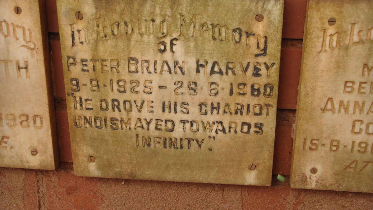 HARVEY Peter Brian 1925-1980
