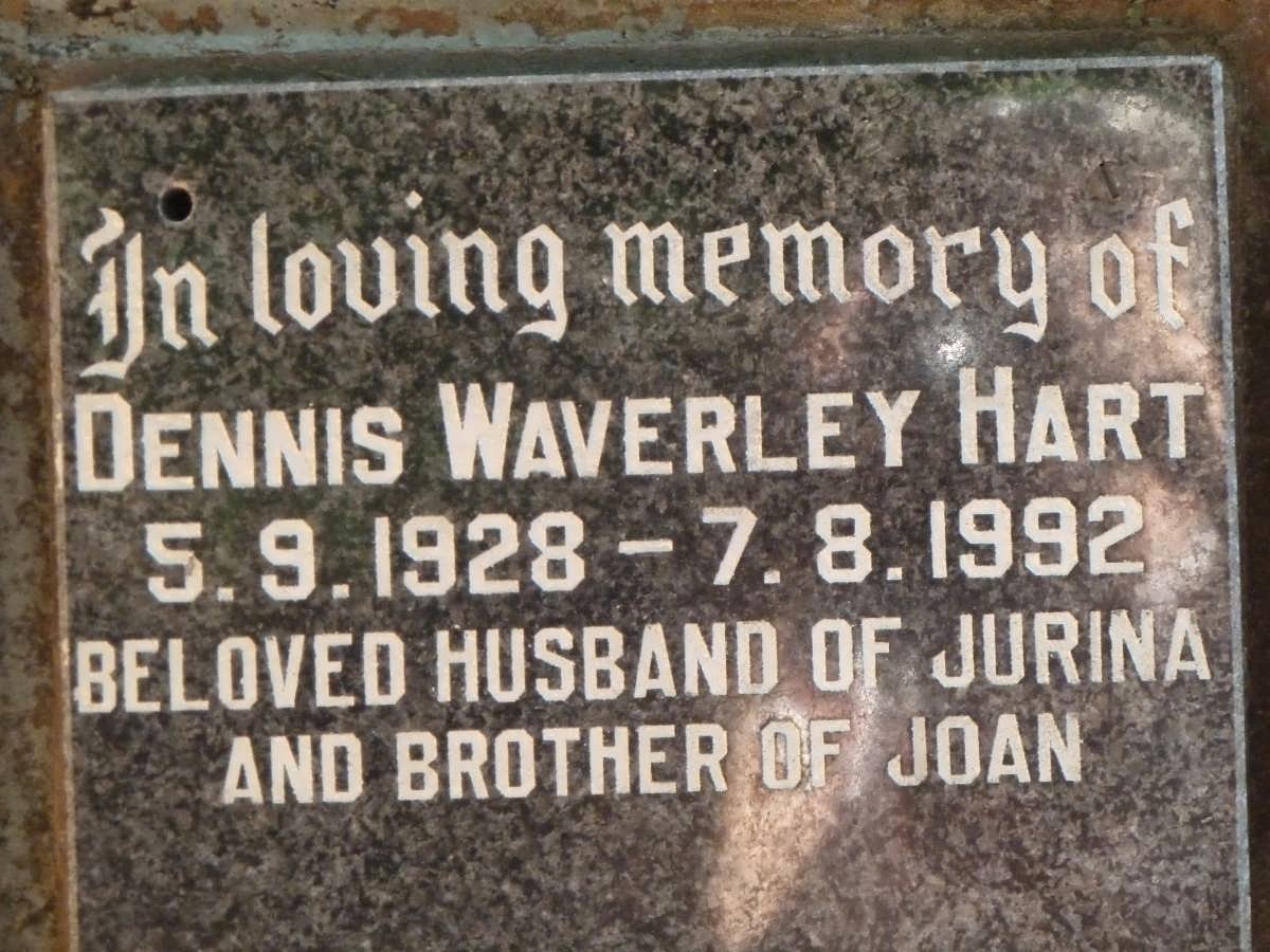 HART Dennis Waverley 1928-1992