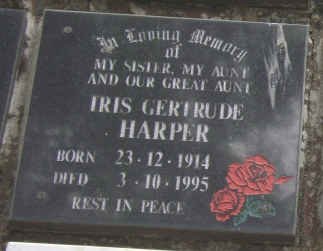 HARPER Iris Gertrude 1914-1995