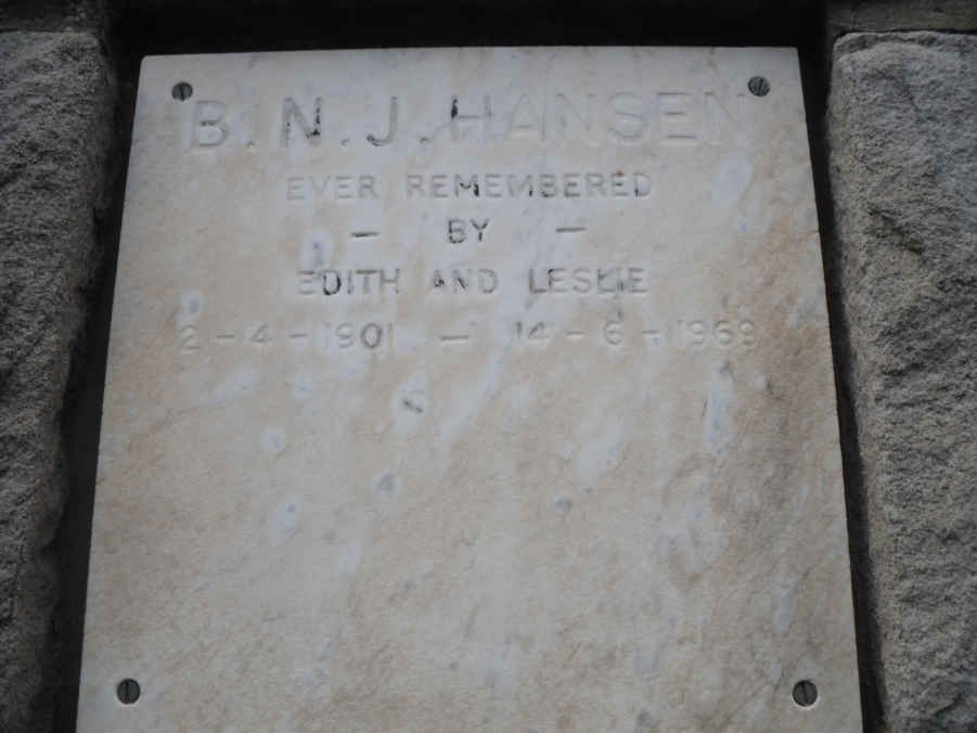 HANSEN B.N.J. 1901-1969