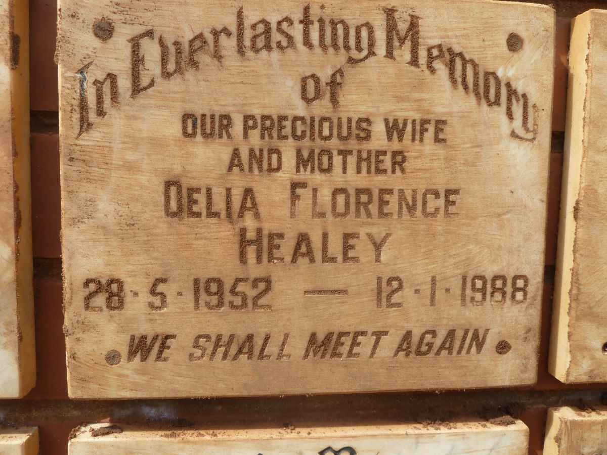 HEALY Delia Florence 1952-1988