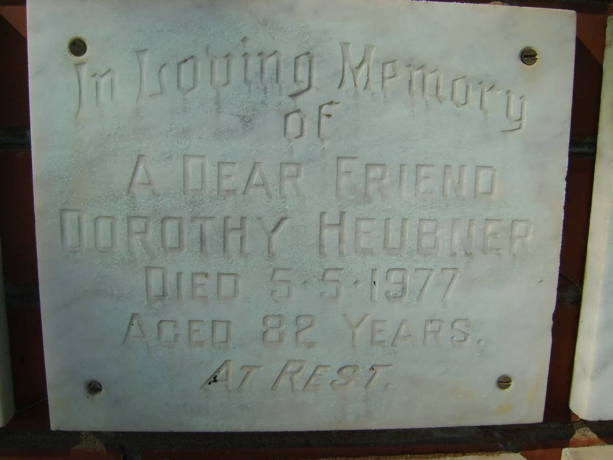 HEUBNER Dorothy -1977