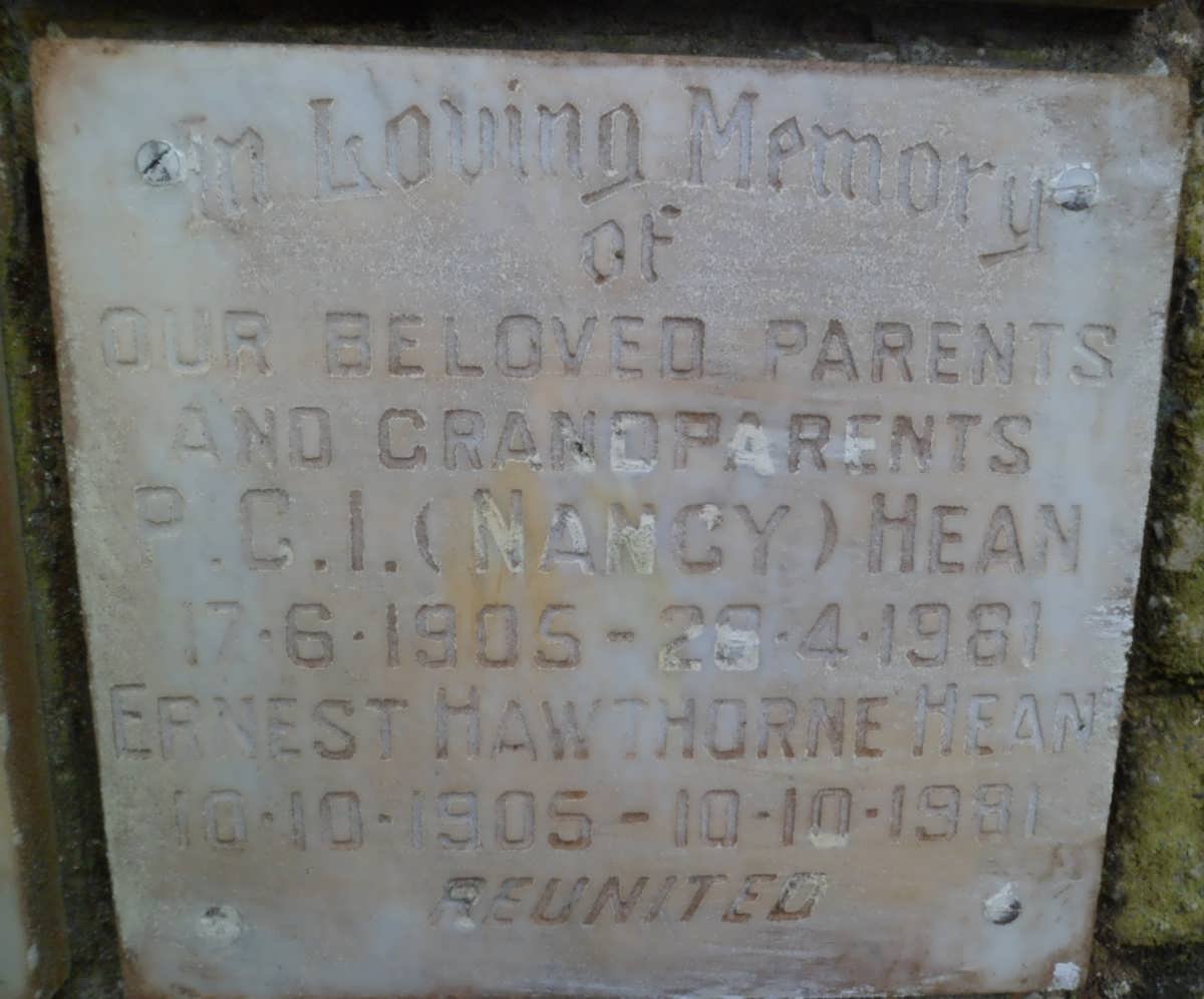 HEAN Ernest Hawthorne 1905-1981 &amp; P.C.I. 1905-1981