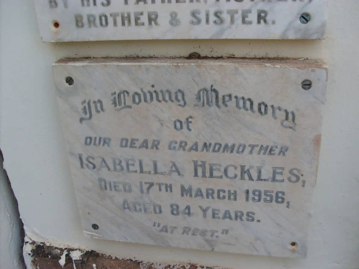 HECKLES Isabella -1956