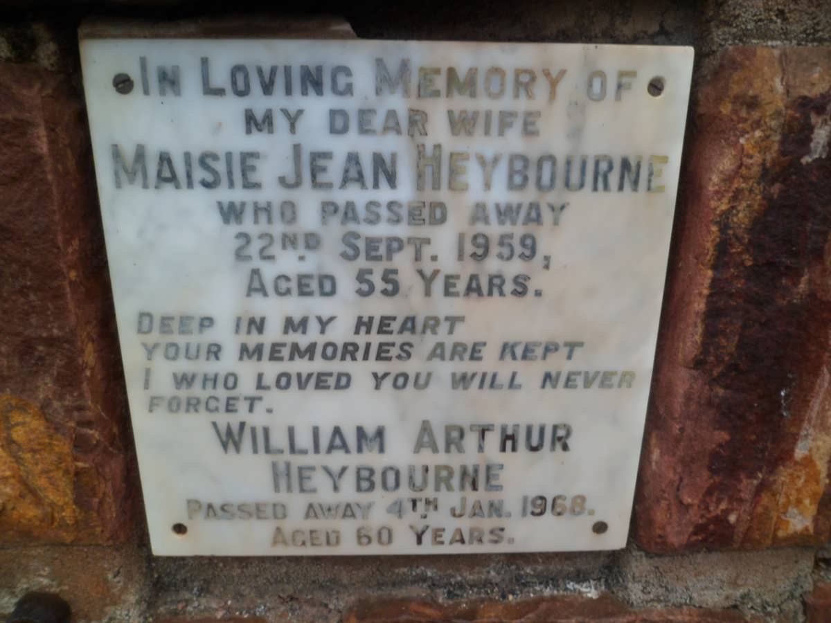 HEYBOURNE William Arthur -1968 &amp; Maisie Jean -1959