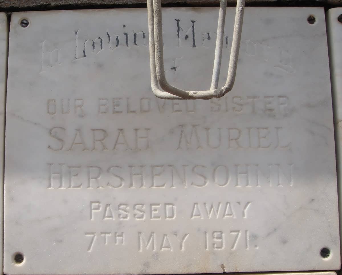 HERSHENSOHNN Sarah Muriel -1971