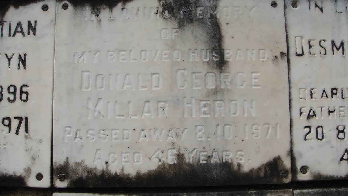 HERON Donald George Millar -1971