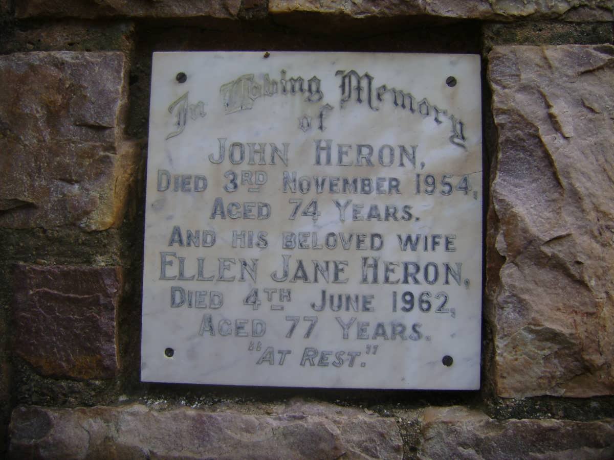 HERON John -1954 &amp; Ellen Jane -1962