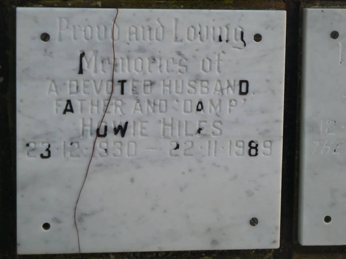 HILES Howie 1930-1989