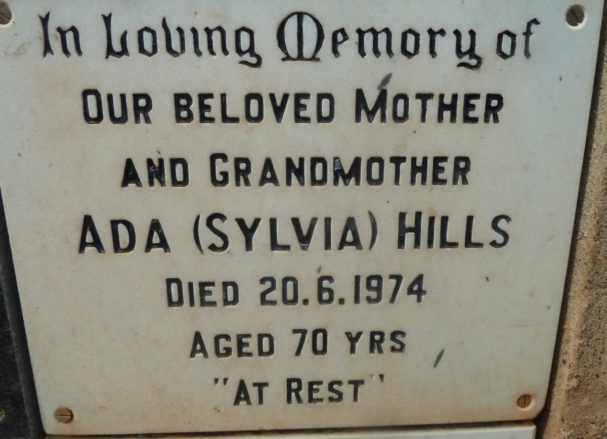 HILLS Ada -1974