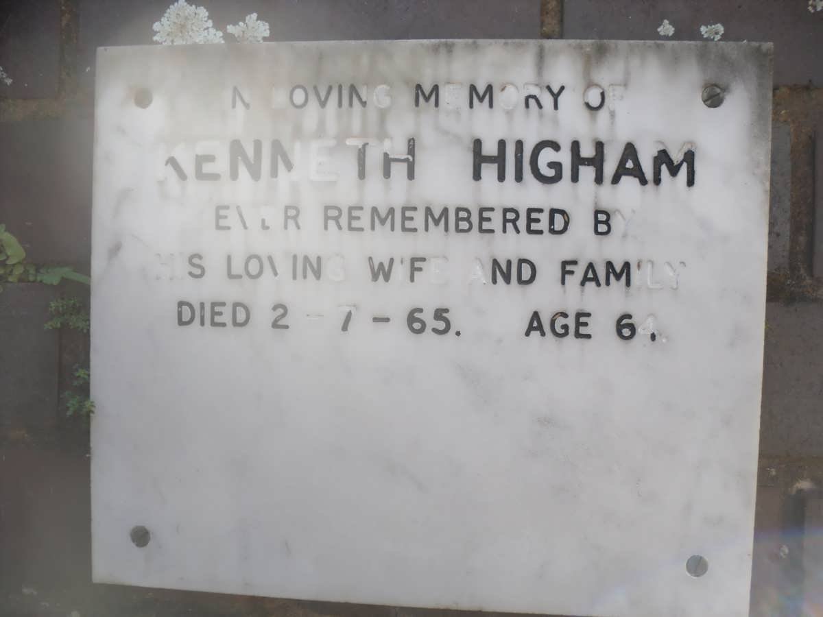 HIGHAM Kenneth -1965