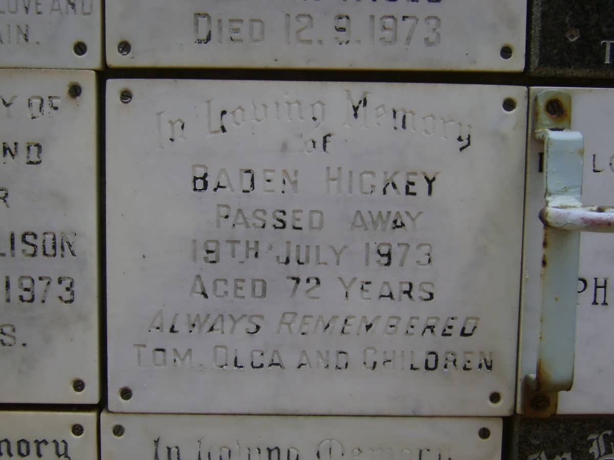HICKEY Baden -1973