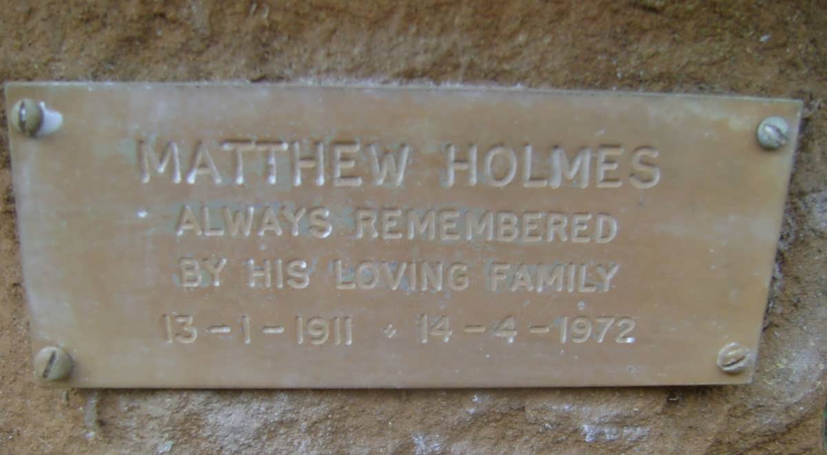 HOLMES Matthew 1911-1972