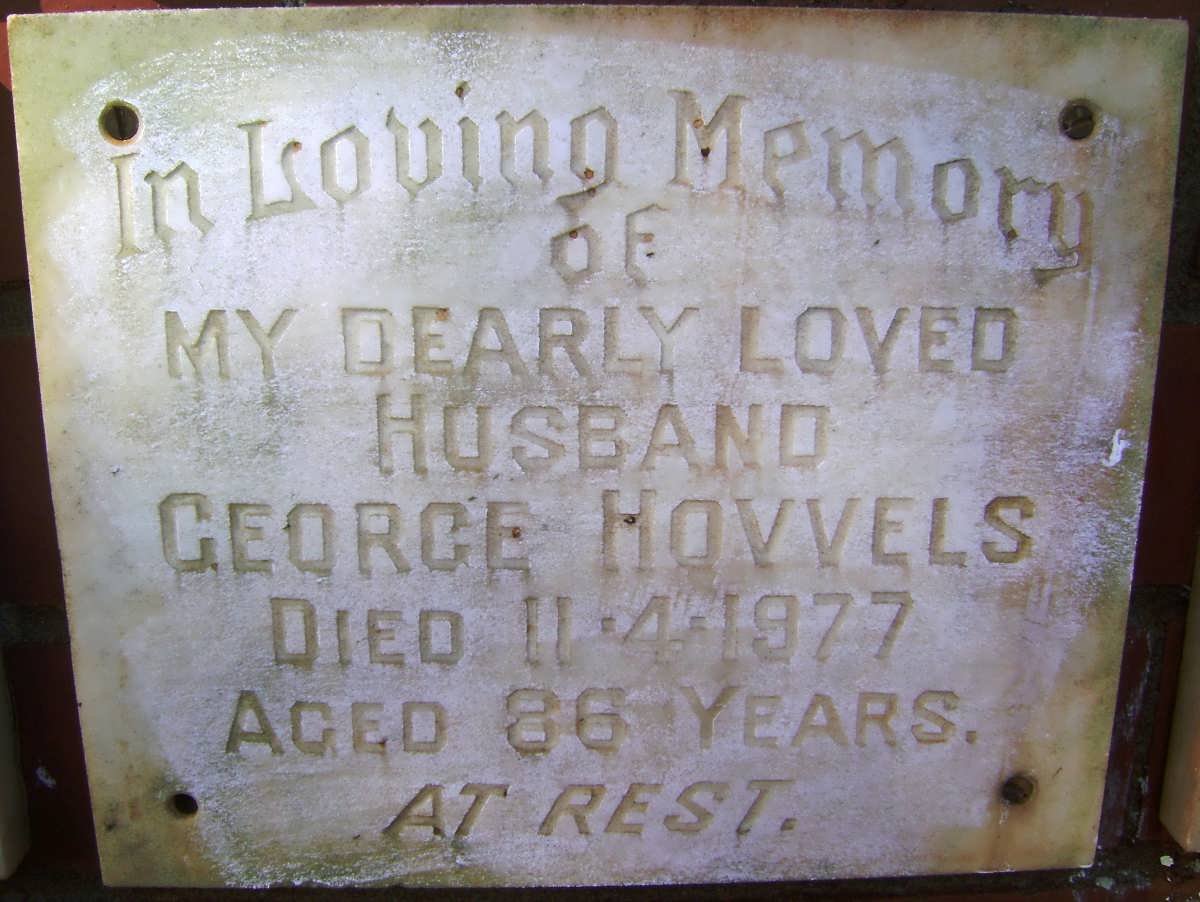 HOVVELS George -1977