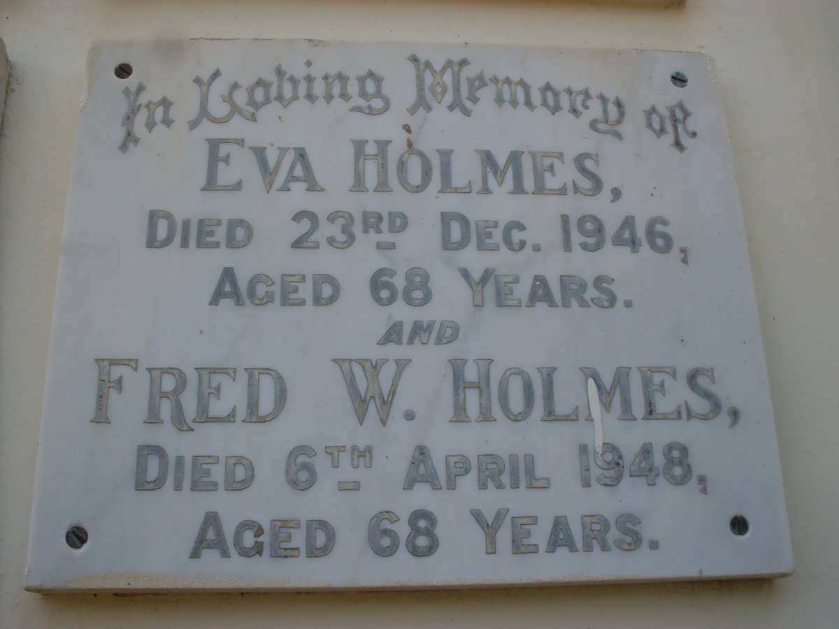 HOLMES Fred W. -1948 &amp; Eva -1946