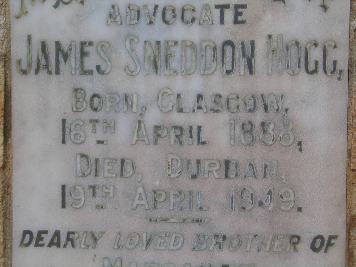 HOGG James Sneddon 1888-1949