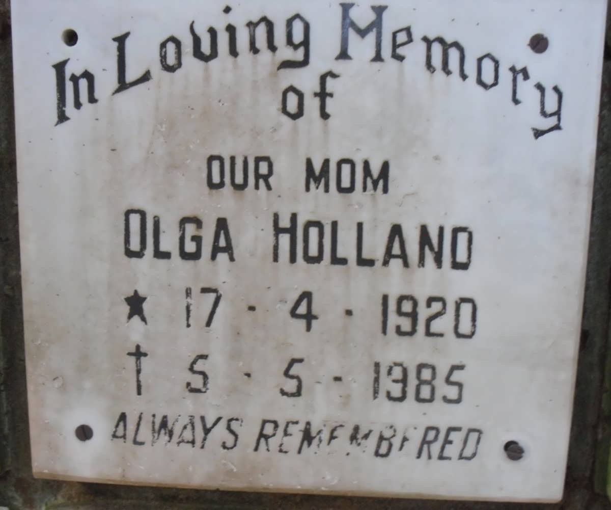HOLLAND Olga 1920-1985