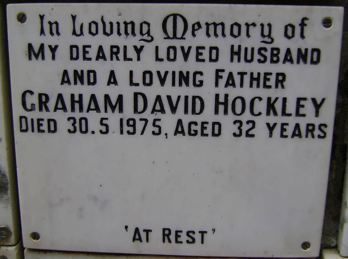 HOCKLEY Graham David -1975