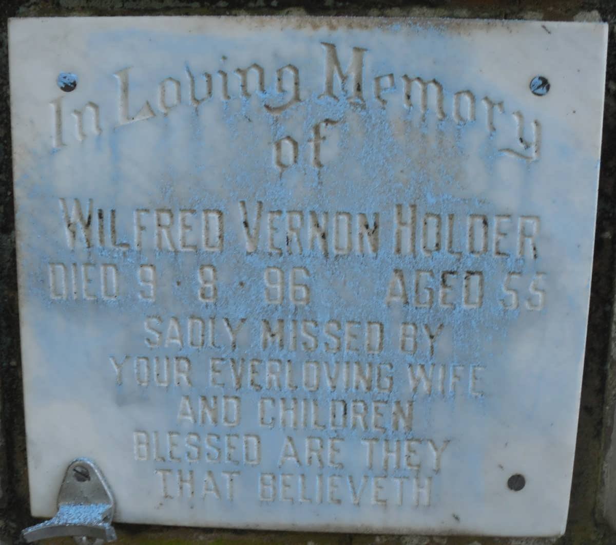 HOLDER Wilfred Vernon -1996
