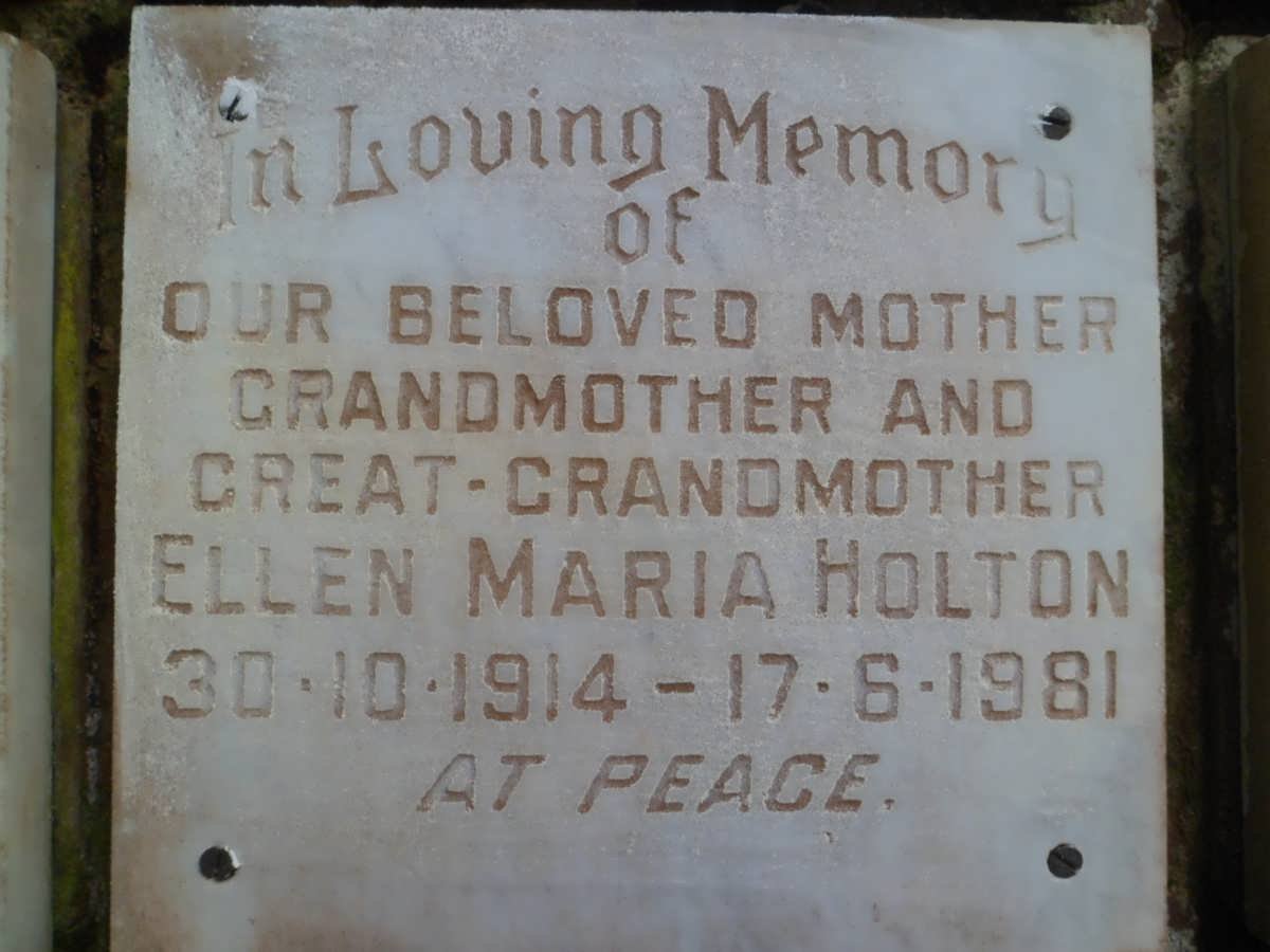 HOLTON Ellen Maria 1914-1981