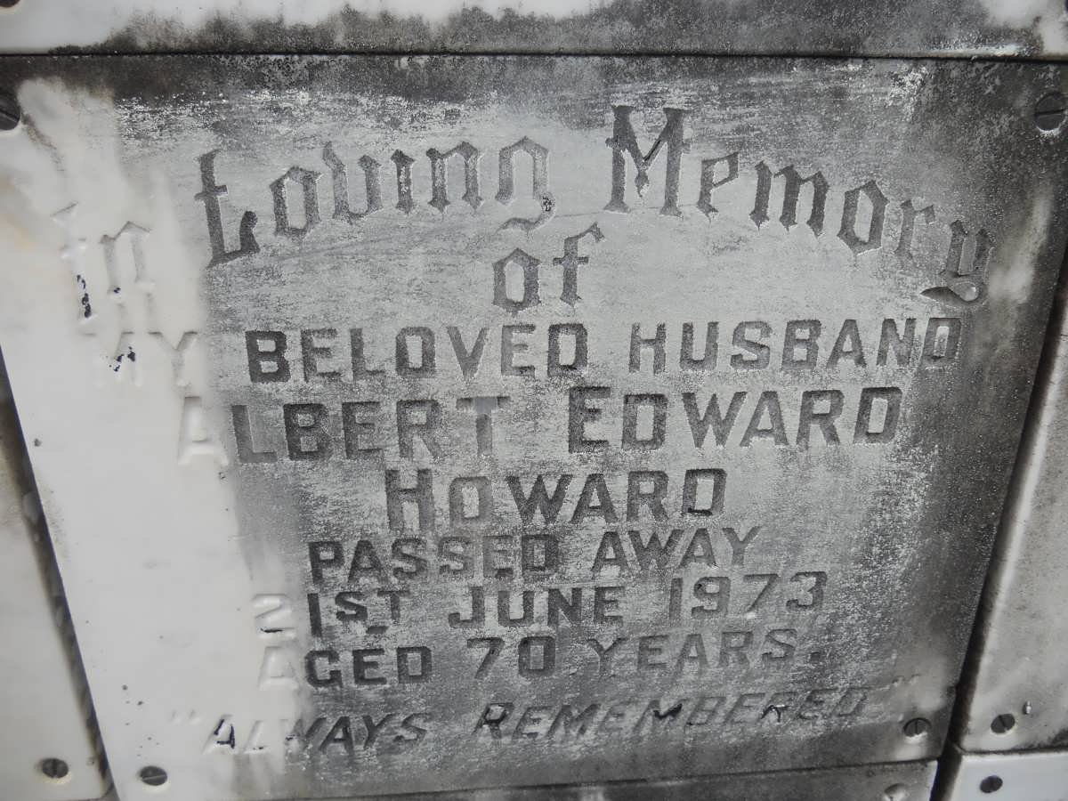 HOWARD Albert Edward -1973