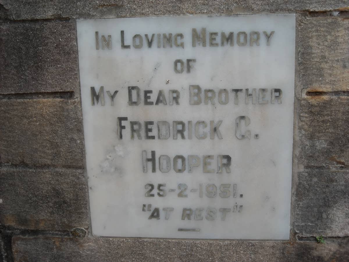 HOOPER Fredrick G. -1951